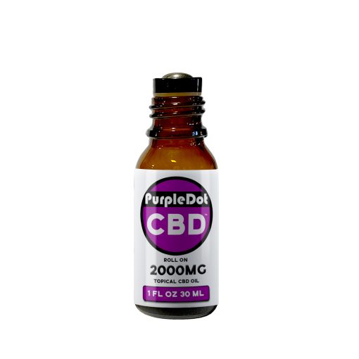 Purple Dot CBD 2000mg Topical CBD Bottle